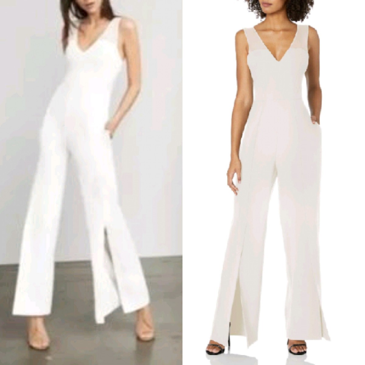 NEW BCBG MAXAZRIA VICKTORIA SLEEVELESS FRONT SLIT WIDE LEG 