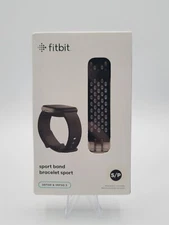 New Genuine Fitbit Versa 3 Sport Band Authentic Black Small Sense