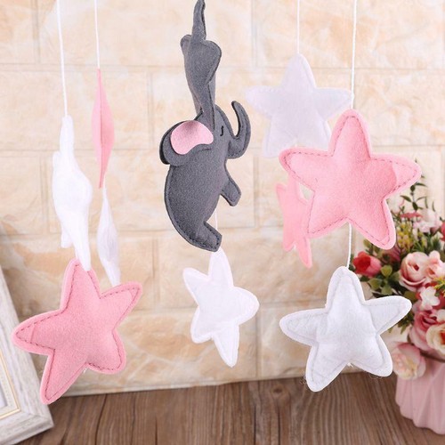 Baby Crib Felt Stars Musical Mobile Rattle Infant Cot Wind Chime Bed Bell Toys - Picture 6 of 8
