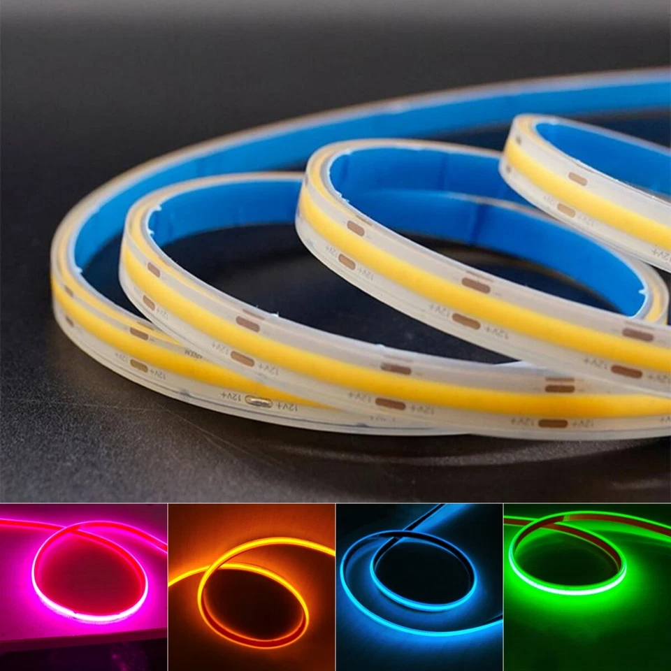 110V IP68 Waterproof COB LED Strip Light Outdoor 480Leds/m High Brightness - Image 3 of 4