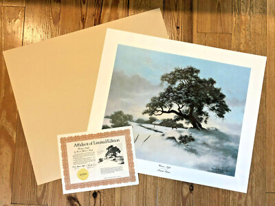 24''x20 Ltd Ed SIGNED Print WINTER'S LIGHT by CAROL GIBSON-SAYLE w/ COA Portfolio
