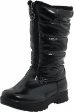 NEW Tundra Girls Little Kid Puffy Black Boots, Sz 11  FREE SHIPPING