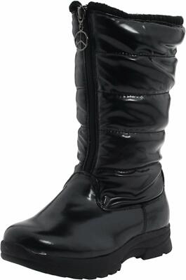 NEW Tundra Girls (Little Kid) Puffy Black Boots, Sz 11   FREE SHIPPING