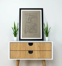 Pablo Picasso, Original Hand-signed Lithograph with COA & Appraisal of $3,500