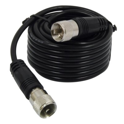 RoadPro RG-58A/U Coaxial Cable w/Molded PL-259 Connectors (18 feet)