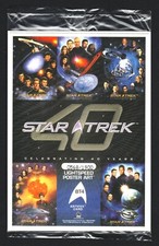 STAR TREK 40TH ANNIVERSARY ARCHIVE CARD BOX TOPPER CARD BT4 VOYAGER 0568 OF 1900