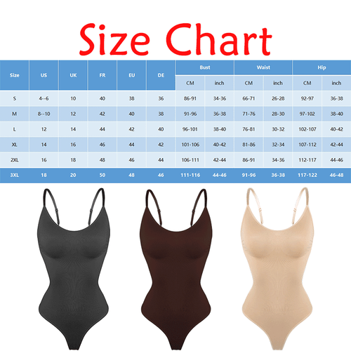 Women Tummy Control Full Body Shaper Seamless Thong Sculpting Bodysuit Shaper - Picture 2 of 22