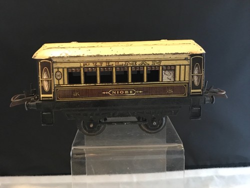 VINTAGE HORNBY O GAUGE TINPLATE No1 PULLMAN COACH NIOBE ( FIXED DOORS ) - Picture 2 of 12