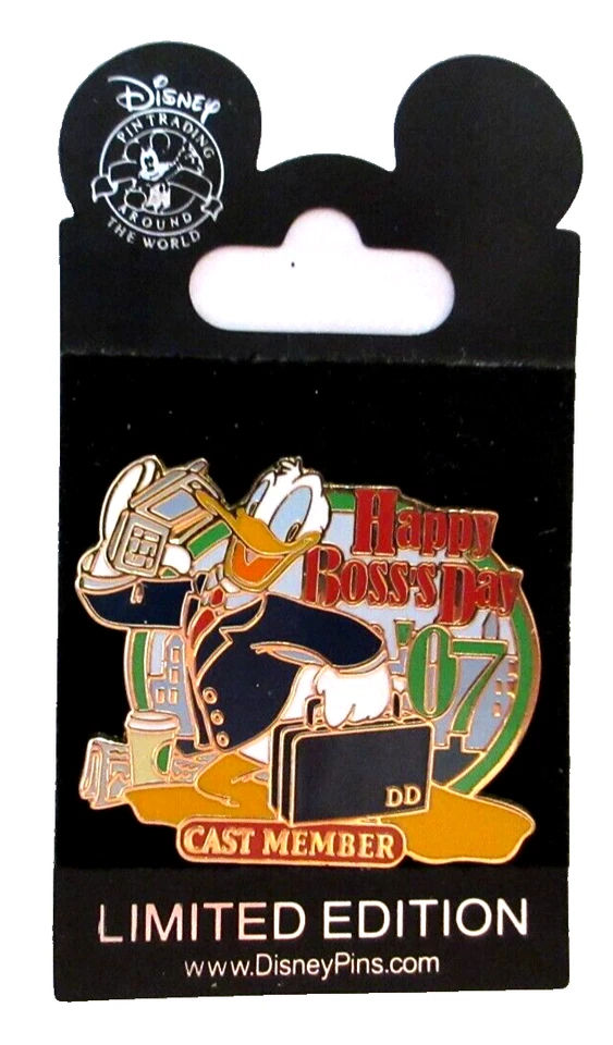 WDW CAST MEMBER EXCLUSIVE HAPPY BOSS'S DAY 2007 DONALD DUCK PIN- LE 750 - #57985 - Image 2 of 3