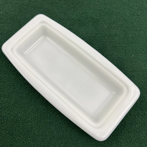 Vtg Pyrex White Milk Glass Butter Dish Bottom Base Only 72-B Excellent