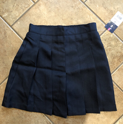 IZOD SCHOOL UNIFORM Scooter Skirt Skort 10 Regular Navy Blue NEW