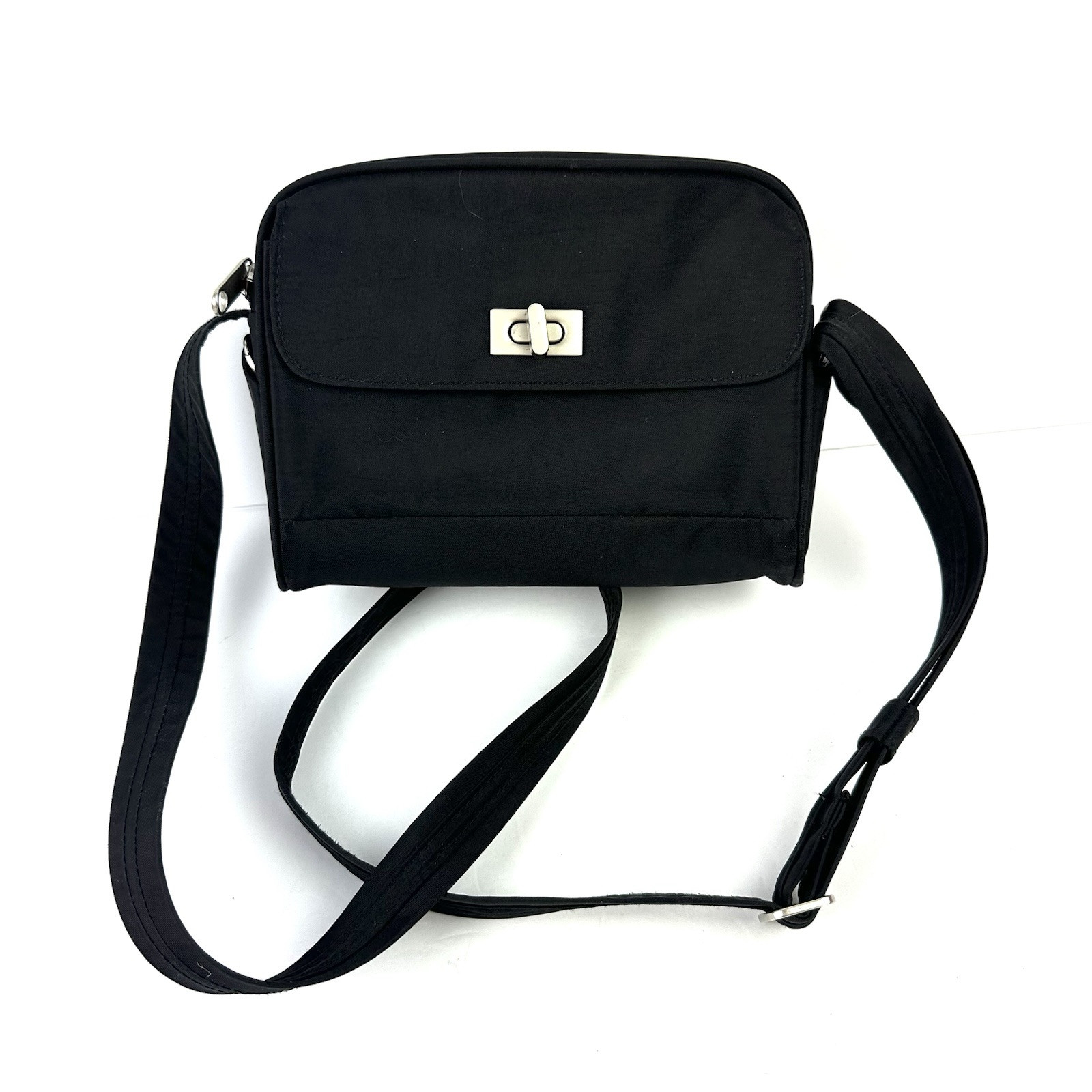 Magellan Vaultpro Crossbody Bag Black Nylon Handbag Travel RFiD Unisex