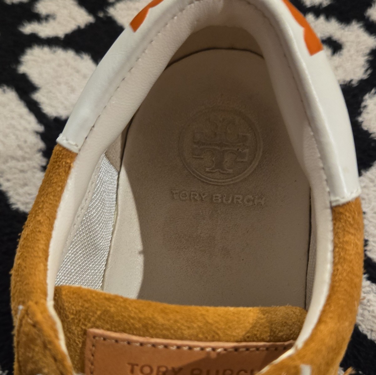 Tory Burch Women’s Low Top Lace-Up Sneakers Suede Upper Rubber Outsole View 5