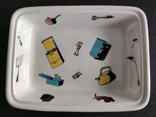 Caldor Ovenware Vintage 1950s Oven Dish/Serving Dish Empire Porcelain 28cm long