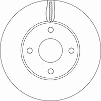 2X TRW Bremsscheibe DF6593 FüR Ford