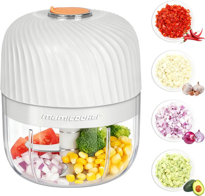 Electric Garlic Chopper 250ML, Mini USB Rechargeable Veggie Chopper, Cordless Ga