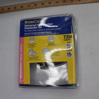 Brasscraft Braided Universal Dishwasher Connector Kit 3569144