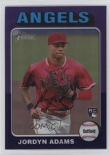 2024 Topps Heritage Hot Box Chrome Purple Refractor Jordyn Adams #396 0r4
