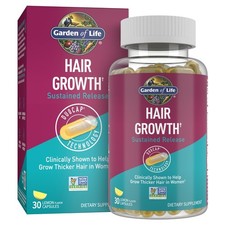 Hair Growth DuoCaps for Women Men - 30ct, Biotin Nutrients for Stronger Hair