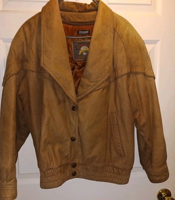 Wilsons Adventure Bound Leather Bomber Jacket  Brown  Medium Mens 