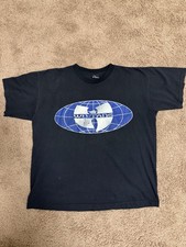 Vintage 90s Wu Tang Clan Rap Tee Size Xl Hip-Hop Black T Shirt