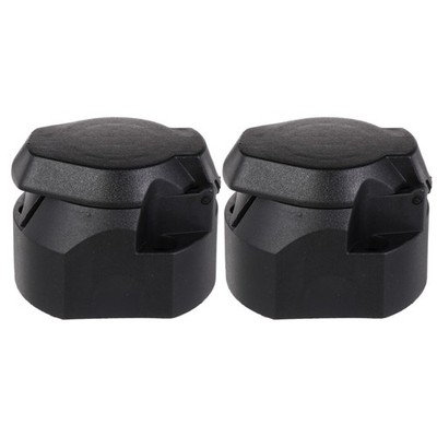 2pcs 12V 7 Pin Round Trailer Anschlussbuchse Automobile Gadget mit EU-Stecker