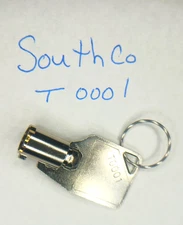 TOOLBOX KEY REPLACEMENT SouthCo T0001 KEY TUBULAR ROUND