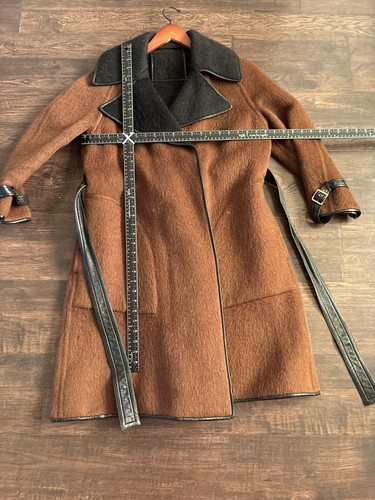 Vintage Bonnie Cashin for Sills Mohair And Leather Coat M/L 1960’s - Picture 21 of 22