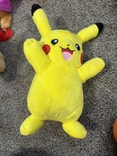 RARE Talking Pikachu Plush 14"   Works Movie Style Pok mon Toy No Longer Sold