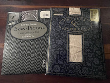 VTG Evan Picone Grey Pantyhose Med. Chelsea Cambell Pale Sand Pantyhose Sz. B