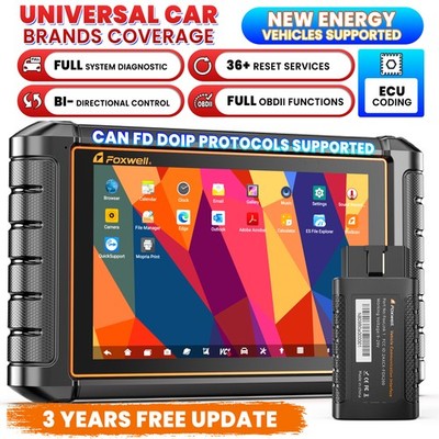 FOXWELL NT909 Pro Bidirectional ECU Coding OBD2 Scanner Auto Diagnostic Tool Oil