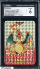 1996 VINTAGE Pokemon Bandai Carddass Red Card Charizard Prism Holo CGC 6