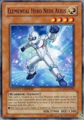 Elemental Hero Neos Alius - GLD2-EN028 - Common - Limited Edition x1 - Moderatel