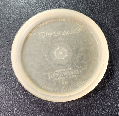 Tupperware Tupper Seal Vintage 3'' Replacement Lid 297-7