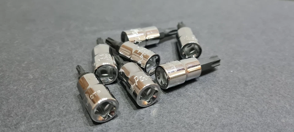 Blue Point 1/4" drive tamper-proof Torx sockets T40 to T10 - NEW - Image 3 of 4