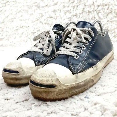 Mens CONVERSE Rare 25cm Converse Jack Purcell All Leather Navy