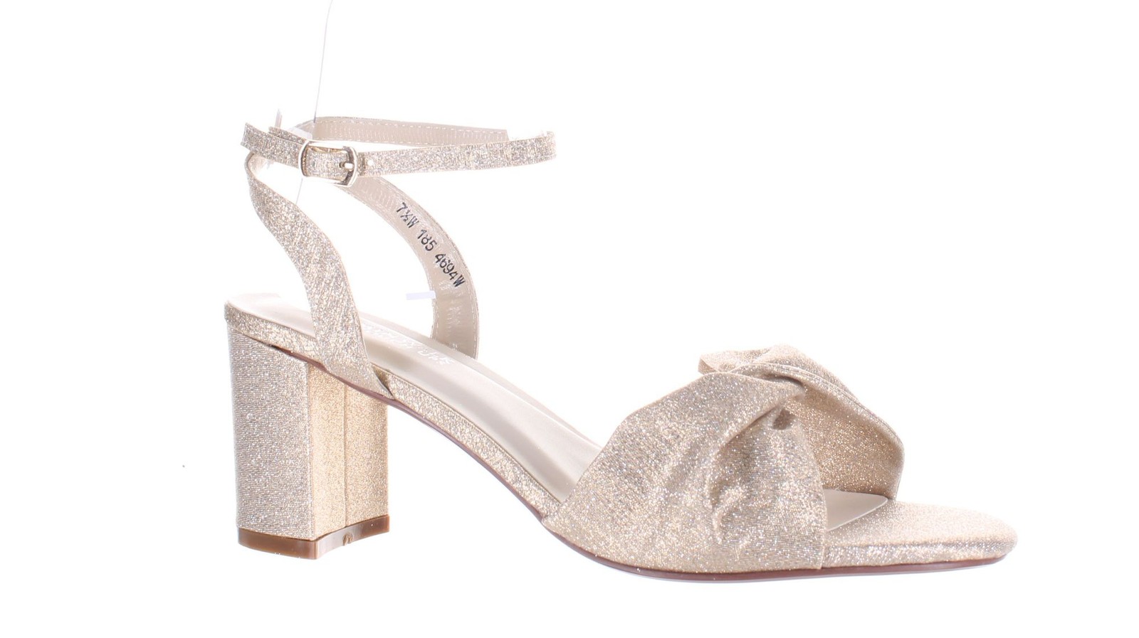 Каблуки Benjamin Walk Womens Hope с золотым ремешком на щиколотке, размер 7,5 (широкий) (7784723)