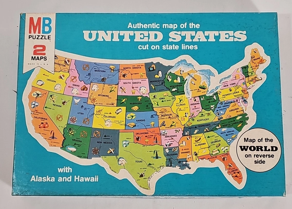 MILTON BRADLEY CO. アメリカ製 アンティーク ジグソーパズル Milton Bradley Maps Vintage Puzzles for sale - eBay