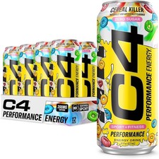 C4 Energy Carbonated Zero Sugar Energy Drink,...
