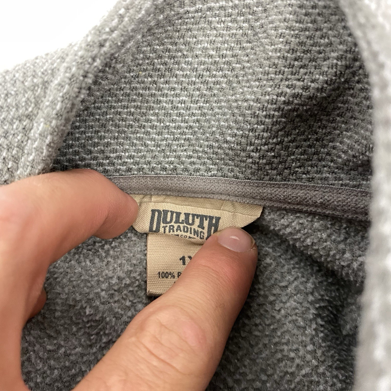 Duluth Womans 1X Solid Gray Full Zip Pockets Mock… - image 9