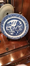  Vintage Churchill  Blue Willow 12 1/2 "Platter Or chop Plate