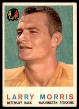 1959 Topps #141 LARRY MORRIS Washington Redskins VG-VGEX (Light Wrinkle Mid)