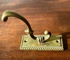 Vintage Brass Arts & Crafts Style Rope Twist Coat Clothes Bath Robe Towel Hook — photo 3
