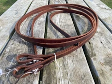 US made oiled harness leather STS Western split reins 8 ft X 5/8”