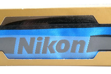  Unused Nikon Original Goods Wide Strap Blue  Black From JAPAN
