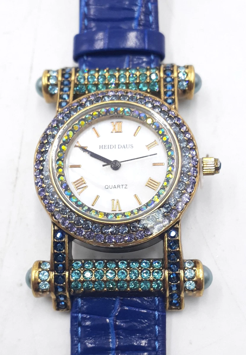 Heidi Daus Blue Gemstone Watch B10254 NIB Heidi Daus Blue Wristwatches for sale | eBay main image 3