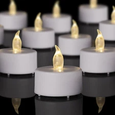 LED Tea Lights Candles- 24Pack Flameless Candles Realistic and Bright Flickering