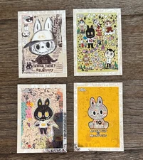 2025 Topps Chrome Labubu Base Set 1-4 10th Anniversary Kasing Lung