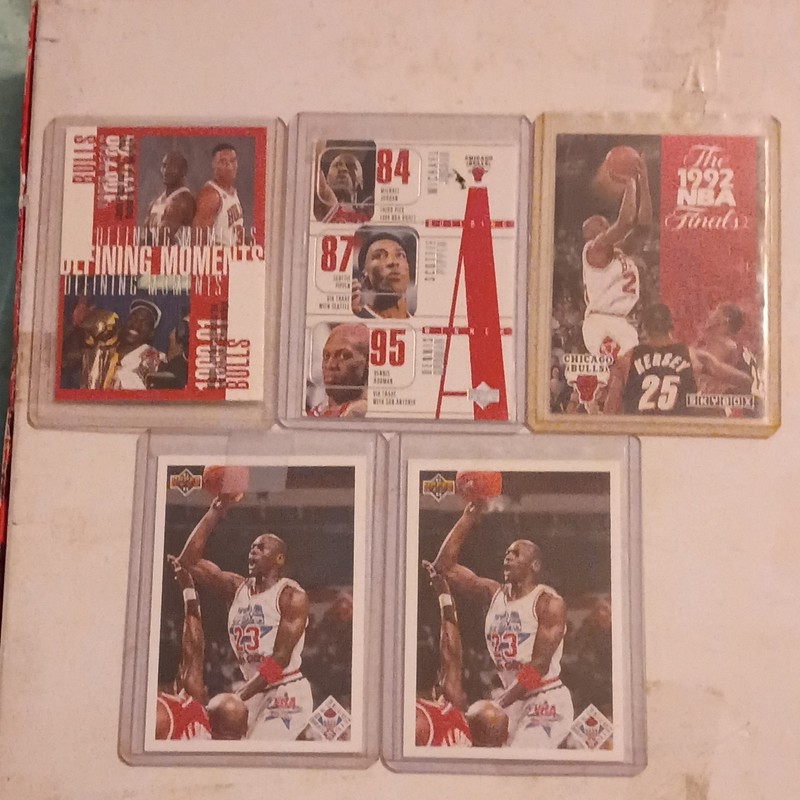 5 card upper deck,skybox Michael Jordan lot
