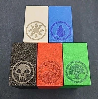 FIVE 3D Printed Deck Boxes - Magic MTG - Holds 60 Card Decks, 100 unsleeved